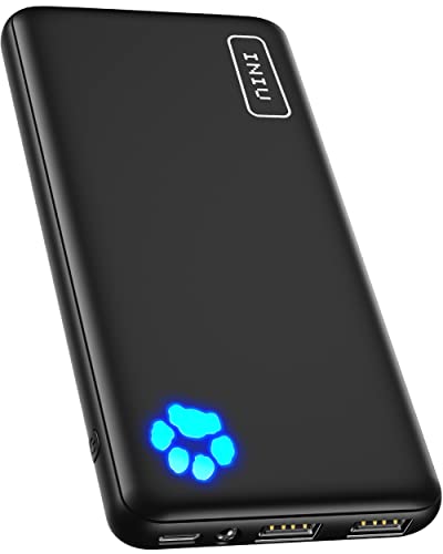 INIU Portable Charger, USB C Slimmest Triple 3A High-Speed 10000mAh Phone Power Bank,...