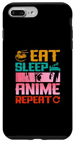 iPhone 7 Plus/8 Plus Eat Sleep Anime Repeat...