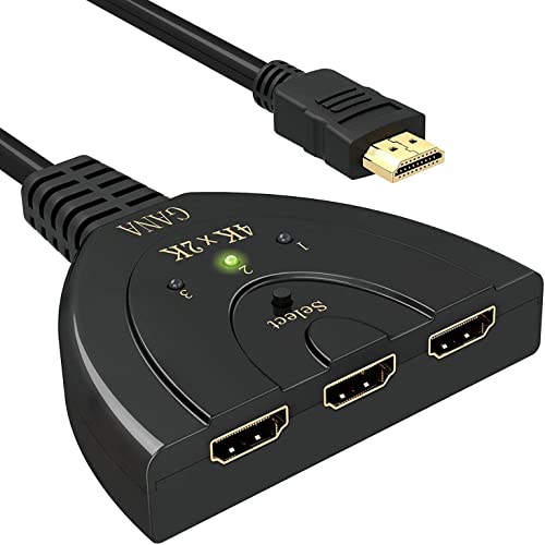 HDMI Switch, GANA 4K HDMI Splitter 3 in 1...