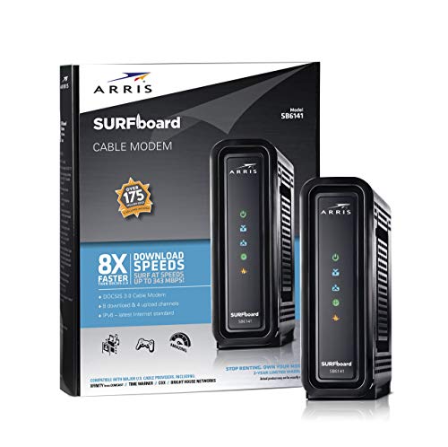 ARRIS SURFboard (8x4) DOCSIS 3.0 Cable Modem,...