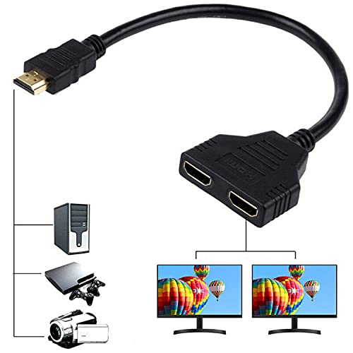 HDMI Splitter Adapter Cable HDMI Male 1080P...