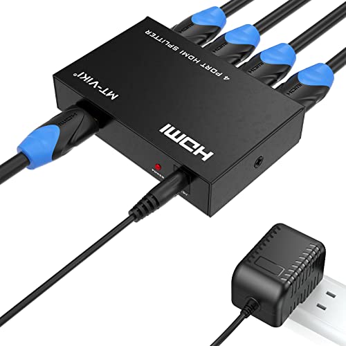 MT-ViKI HDMI Splitter 1 in 4 Out, 1x4 Power...