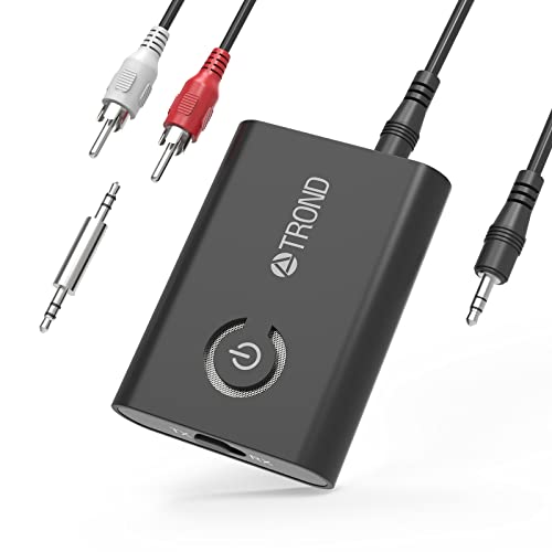 TROND Bluetooth 5.0 Transmitter Receiver for TV to Headphones, 2-in-1 3.5mm Wireless Audio...