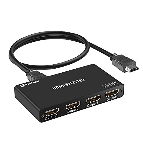 HDMI Splitter with HD HDMI Cable, 4K HDMI...