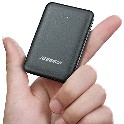 Alongza Portable Phone Charger,5000mAh External Battery Power Pack 0.22lb Pocket Size...
