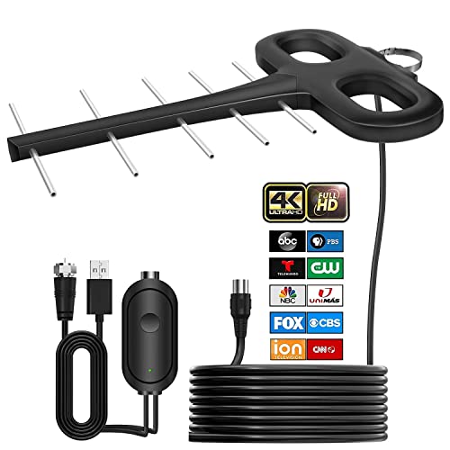 2023 Upgraded Digital TV Antenna Up to 550+...