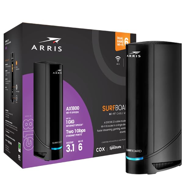 ARRIS (G18) - Cable Modem Router Combo - Fast...