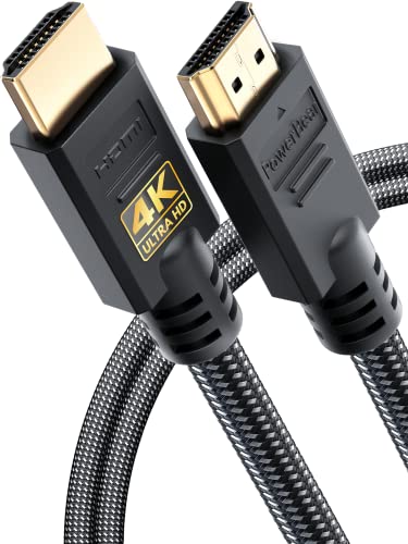 PowerBear 4K HDMI Cable 6 ft [2 Pack] High Speed, Braided Nylon & Gold Connectors, 4K @...