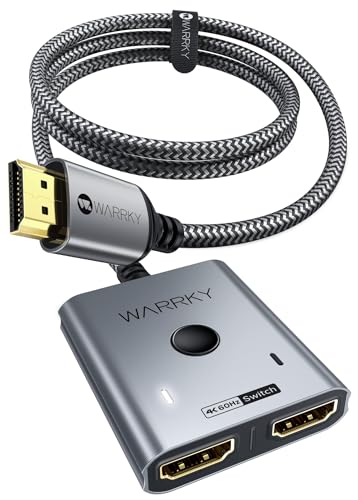 HDMI Switch 2 in 1 Out 4K@60Hz, WARRKY[with...