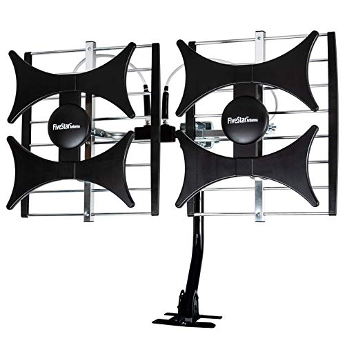 [Newest 2021] Five Star Multi-Directional 4V HDTV Amplified Antenna - up to 200 Mile...