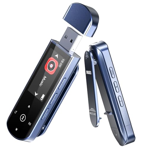 RUIZU 64GB USB MP3 Player with Bluetooth 5.3,...