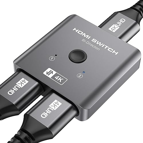 HDMI Switch, HDMI Switcher 2 in 1 Out,...
