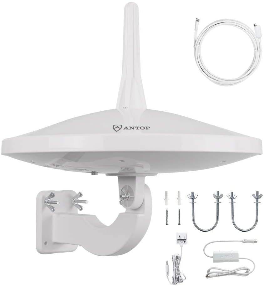 Upgraded Version - ANTOP AT-415B 720° UFO Dual Omni-Directional Outdoor HDTV Antenna with...