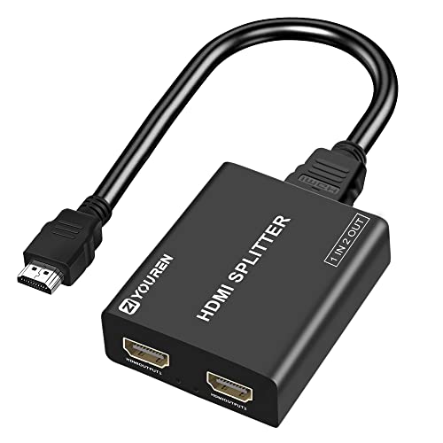 HDMI Splitter with HD HDMI Cable, 1 in 2 Out...