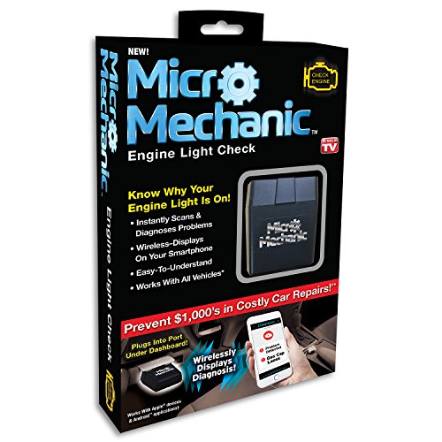 Ontel Micro Mechanic | ODB2 Portable Check Engine Car Code Reader Diagnostic Tool Scanner|...