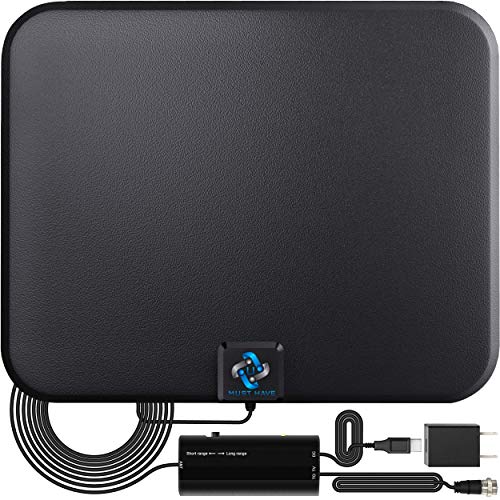 U MUST HAVE Amplified HD Digital TV Antenna Long 250 Miles Range - Support 4K 1080p Fire...