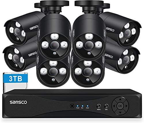 [3TB + True HD] SANSCO 2K 8CH Home Security...