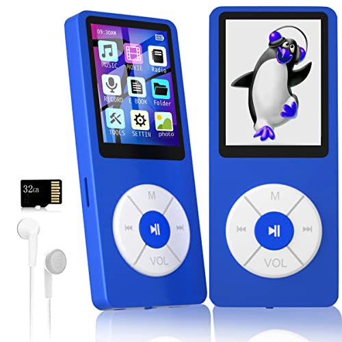 MP3 Player with 32GB TF Card,Built-in HD...