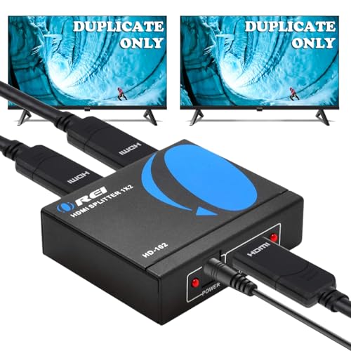 OREI HDMI Splitter 1 in 2 Out - For TV Mirror...