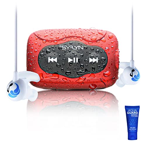 SYRYN Swimbuds Sport Bundle | 8 GB Waterproof...