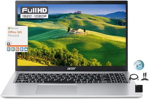 acer Aspire 1 15.6' FHD Slim Flagship Laptop,...